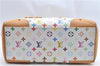 Auth Louis Vuitton Monogram Multicolor Claudia Hand Bag White M40193 LV 8052B