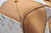 Auth Louis Vuitton Monogram Multicolor Claudia Hand Bag White M40193 LV 8052B