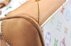 Auth Louis Vuitton Monogram Multicolor Claudia Hand Bag White M40193 LV 8052B