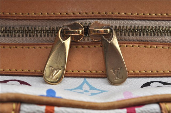 Auth Louis Vuitton Monogram Multicolor Claudia Hand Bag White M40193 LV 8052B