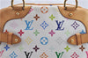 Auth Louis Vuitton Monogram Multicolor Claudia Hand Bag White M40193 LV 8052B