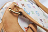 Auth Louis Vuitton Monogram Multicolor Claudia Hand Bag White M40193 LV 8052B