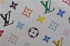 Auth Louis Vuitton Monogram Multicolor Claudia Hand Bag White M40193 LV 8052B