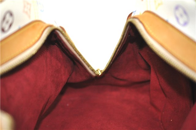 Auth Louis Vuitton Monogram Multicolor Claudia Hand Bag White M40193 LV 8052B