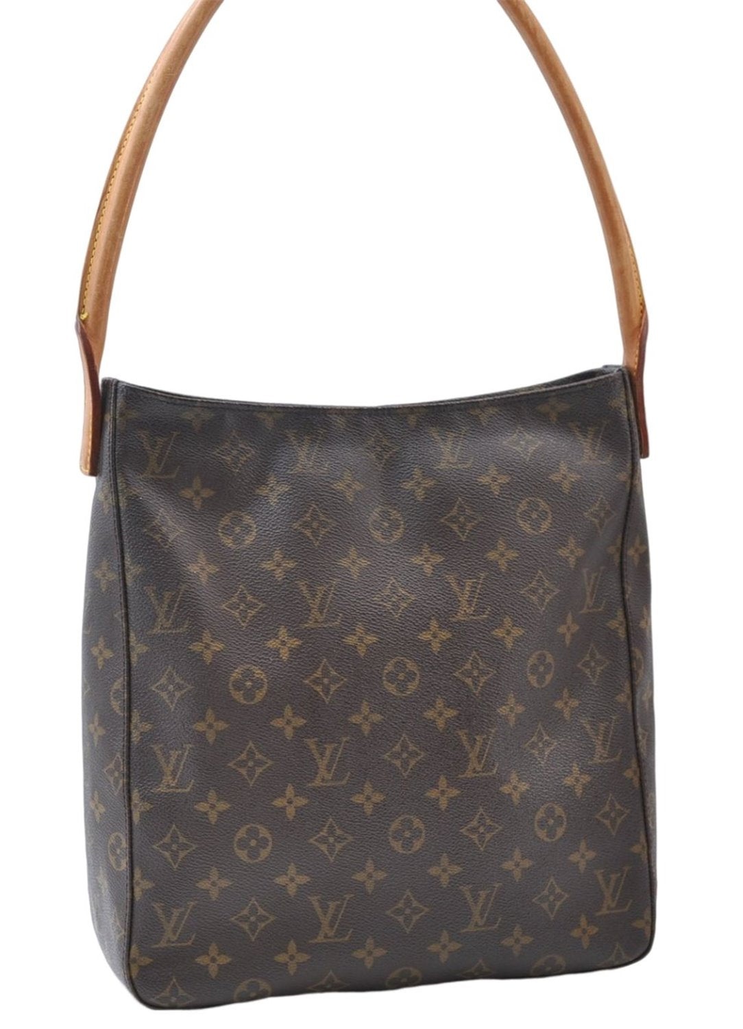 Authentic Louis Vuitton Monogram Looping GM Shoulder Bag M51145 LV 8052E