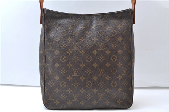 Authentic Louis Vuitton Monogram Looping GM Shoulder Bag M51145 LV 8052E