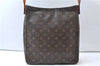 Authentic Louis Vuitton Monogram Looping GM Shoulder Bag M51145 LV 8052E