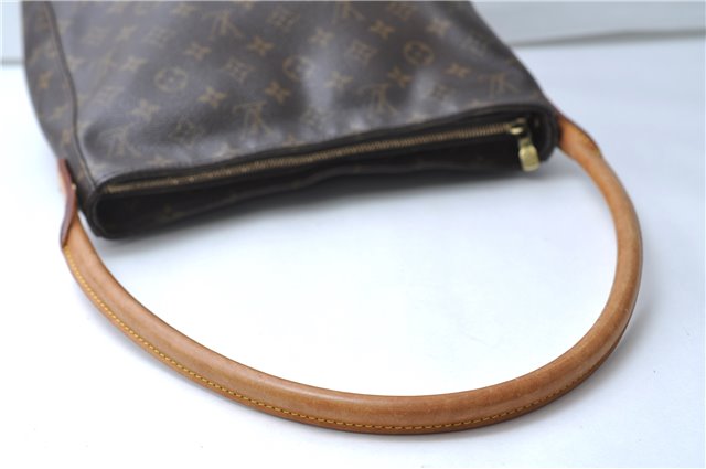 Authentic Louis Vuitton Monogram Looping GM Shoulder Bag M51145 LV 8052E