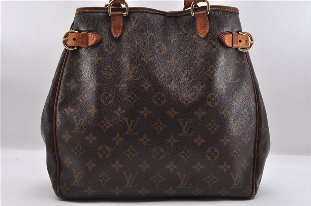 Authentic LOUIS VUITTON Monogram Batignolles Vertical Tote Bag M51153 LV 8053C