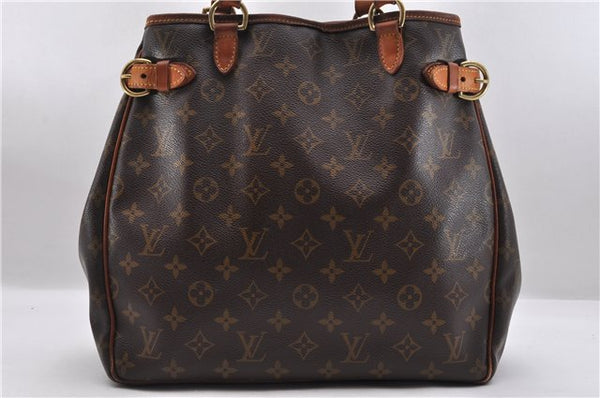 Authentic LOUIS VUITTON Monogram Batignolles Vertical Tote Bag M51153 LV 8053C