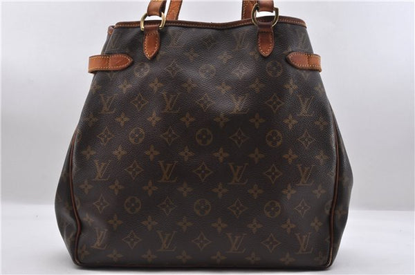 Authentic LOUIS VUITTON Monogram Batignolles Vertical Tote Bag M51153 LV 8053C