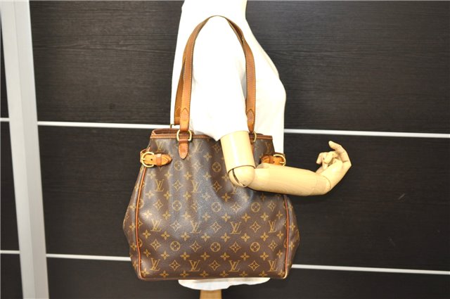 Authentic LOUIS VUITTON Monogram Batignolles Vertical Tote Bag M51153 LV 8053C