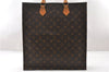 Authentic Louis Vuitton Monogram Sac Plat Hand Tote Bag M51140 LV 8053F