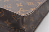 Authentic Louis Vuitton Monogram Sac Plat Hand Tote Bag M51140 LV 8053F