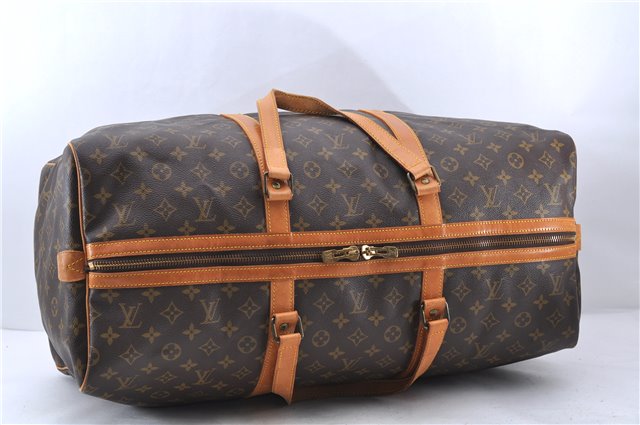 Authentic LOUIS VUITTON Monogram Sac Souple55 Hand Boston Bag M41622 LV 8054C