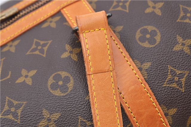 Authentic LOUIS VUITTON Monogram Sac Souple55 Hand Boston Bag M41622 LV 8054C