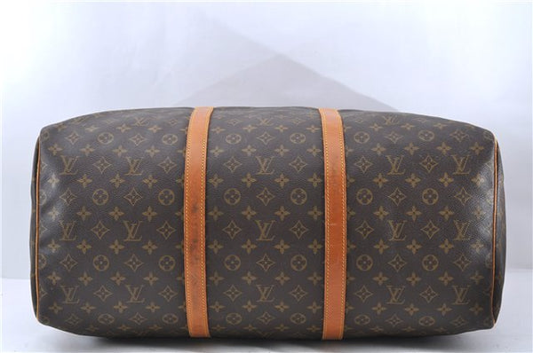 Authentic LOUIS VUITTON Monogram Sac Souple55 Hand Boston Bag M41622 LV 8054C