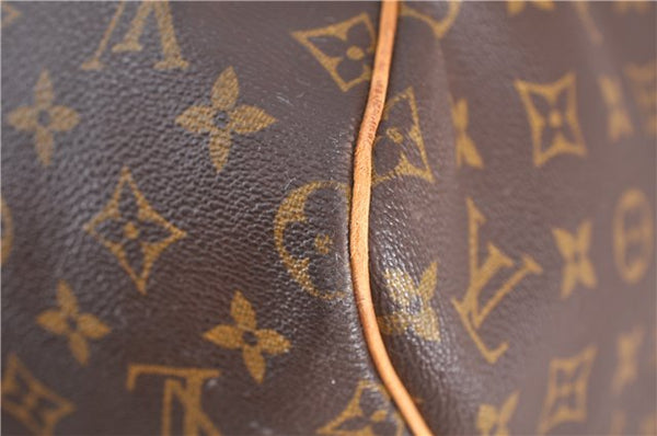 Authentic LOUIS VUITTON Monogram Sac Souple55 Hand Boston Bag M41622 LV 8054C