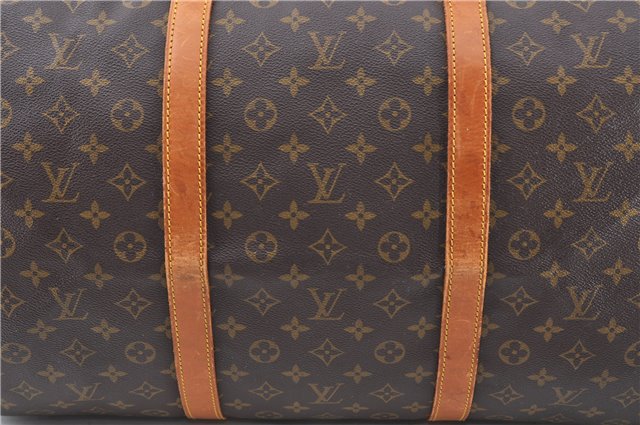 Authentic LOUIS VUITTON Monogram Sac Souple55 Hand Boston Bag M41622 LV 8054C