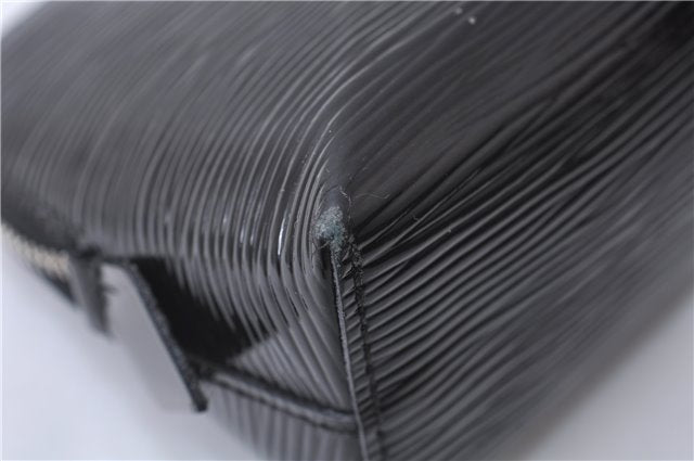 Auth Louis Vuitton Epi Electric Pochette Cosmetic Pouch Black M4064N LV 8055D