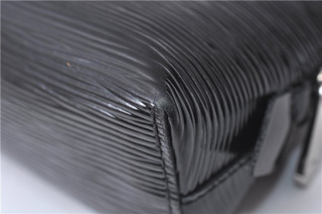 Auth Louis Vuitton Epi Electric Pochette Cosmetic Pouch Black M4064N LV 8055D