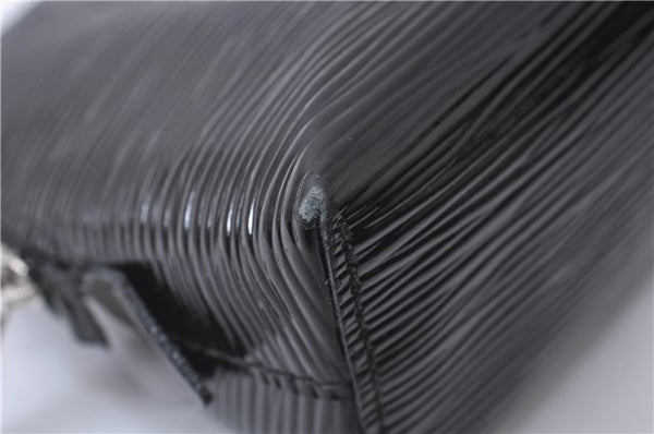 Auth Louis Vuitton Epi Electric Pochette Cosmetic Pouch Black M4064N LV 8055D