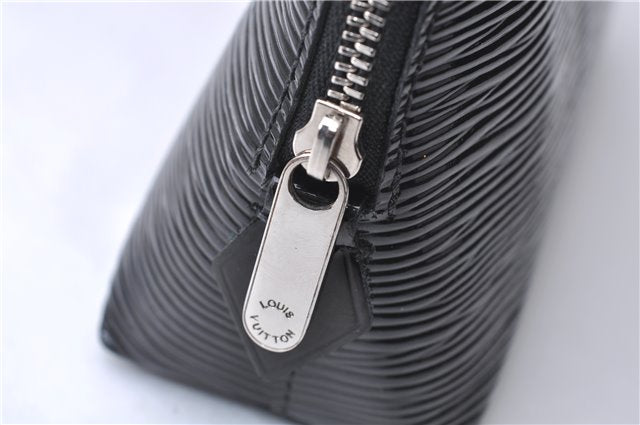 Auth Louis Vuitton Epi Electric Pochette Cosmetic Pouch Black M4064N LV 8055D