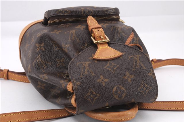 Authentic Louis Vuitton Monogram Montsouris PM Backpack M51137 LV 8057E