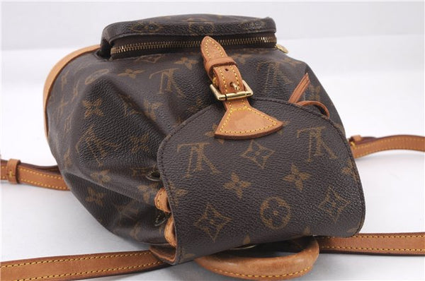 Authentic Louis Vuitton Monogram Montsouris PM Backpack M51137 LV 8057E