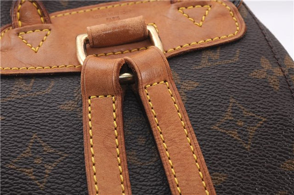 Authentic Louis Vuitton Monogram Montsouris PM Backpack M51137 LV 8057E