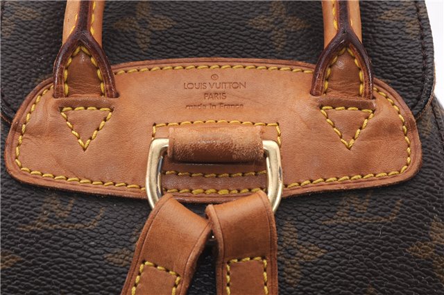 Authentic Louis Vuitton Monogram Montsouris PM Backpack M51137 LV 8057E