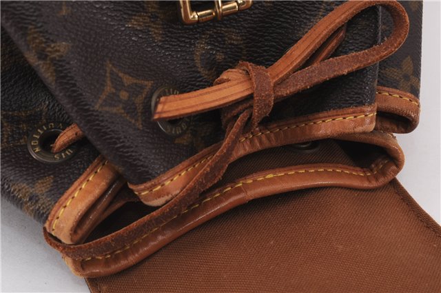 Authentic Louis Vuitton Monogram Montsouris PM Backpack M51137 LV 8057E