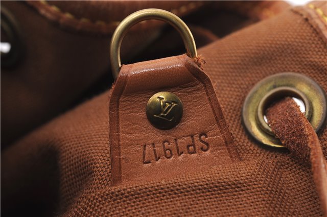 Authentic Louis Vuitton Monogram Montsouris PM Backpack M51137 LV 8057E