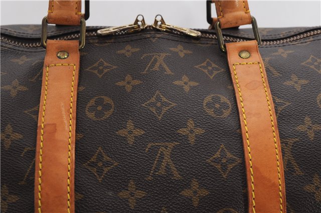 Authentic Louis Vuitton Monogram Keepall 55 Travel Boston Bag M41424 LV 8058F