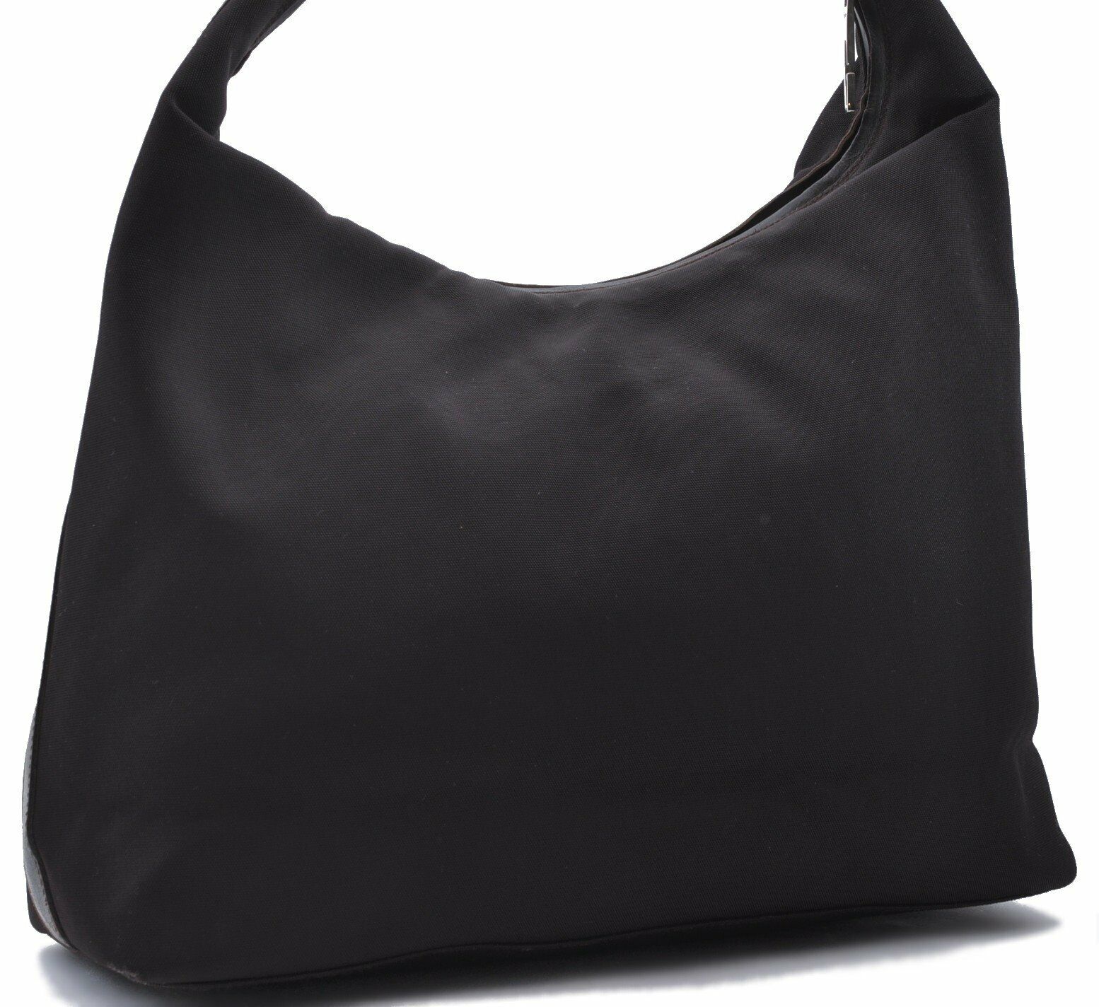 Authentic GUCCI Shoulder Bag Nylon Leather Brown 8059A