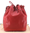 Authentic Louis Vuitton Epi Noe Shoulder Drawstring Bag Red M44007 LV 8059E