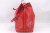 Authentic Louis Vuitton Epi Noe Shoulder Drawstring Bag Red M44007 LV 8059E