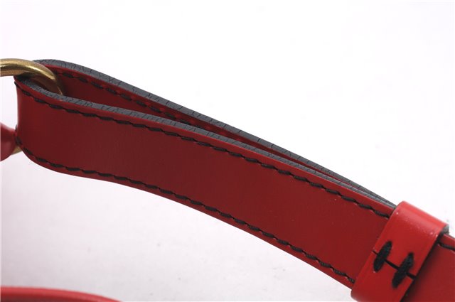 Authentic Louis Vuitton Epi Noe Shoulder Drawstring Bag Red M44007 LV 8059E