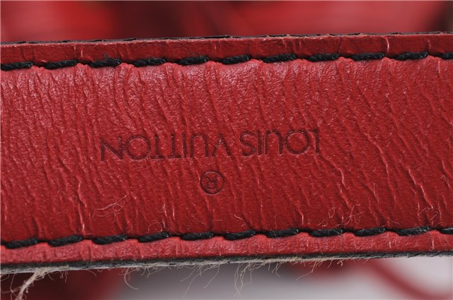Authentic Louis Vuitton Epi Noe Shoulder Drawstring Bag Red M44007 LV 8059E