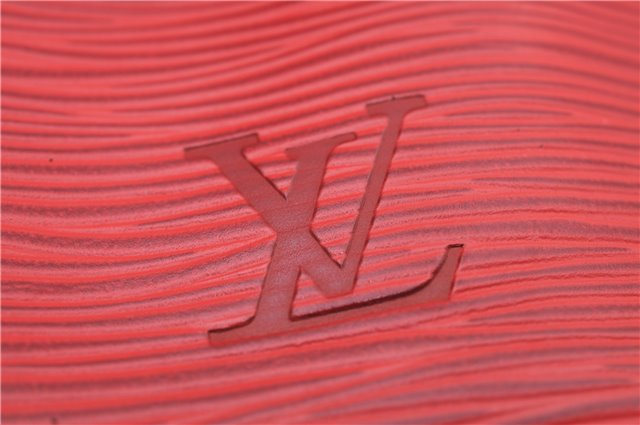 Authentic Louis Vuitton Epi Noe Shoulder Drawstring Bag Red M44007 LV 8059E