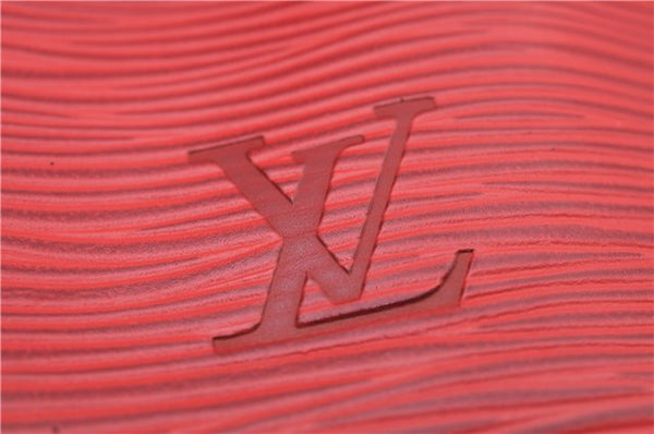Authentic Louis Vuitton Epi Noe Shoulder Drawstring Bag Red M44007 LV 8059E