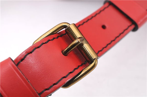 Authentic Louis Vuitton Epi Noe Shoulder Drawstring Bag Red M44007 LV 8059E