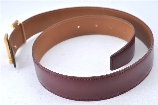 Authentic HERMES Constance Leather Belt Size 70cm 27.6