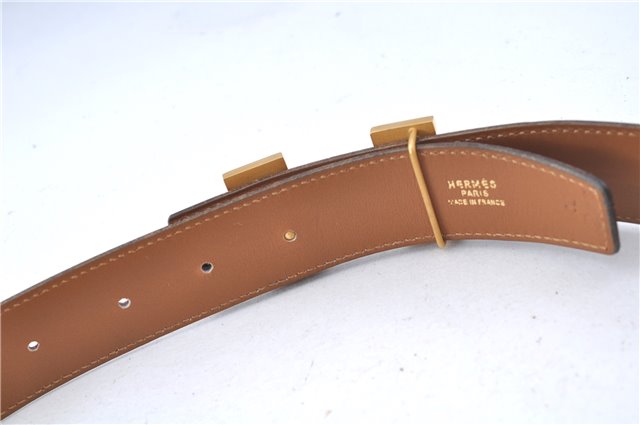 Authentic HERMES Constance Leather Belt Size 70cm 27.6