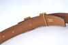 Authentic HERMES Constance Leather Belt Size 70cm 27.6" Bordeaux Red Box 8061B