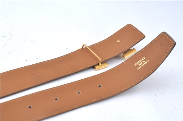 Authentic HERMES Constance Leather Belt Size 70cm 27.6