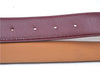 Authentic HERMES Constance Leather Belt Size 70cm 27.6" Bordeaux Red Box 8061B