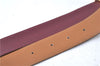 Authentic HERMES Constance Leather Belt Size 70cm 27.6" Bordeaux Red Box 8061B