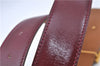 Authentic HERMES Constance Leather Belt Size 70cm 27.6" Bordeaux Red Box 8061B