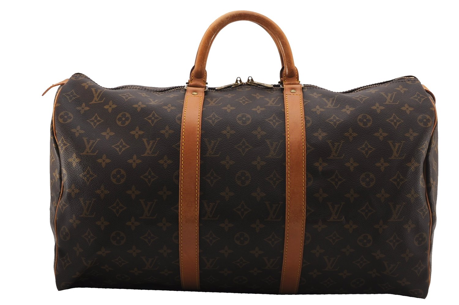 Authentic Louis Vuitton Monogram Keepall 50 Travel Boston Bag M41426 LV 8062F